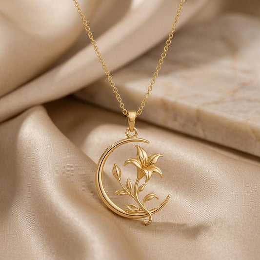 Moonvine Lily jewelry design featured in the Rimossa meaning guide