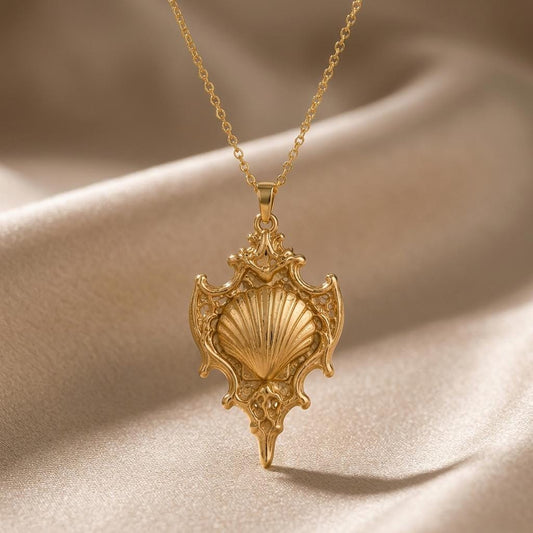 Sacred Shell Relic jewelry design featured in the Rimossa meaning guide