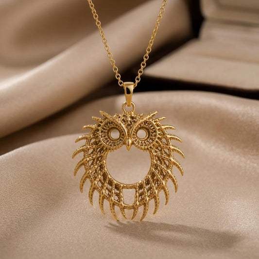 Fossil Owl Halo jewelry design featured in the Rimossa meaning guide