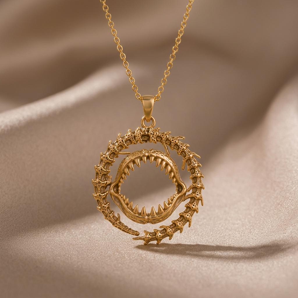 Ancient Shark Jaw jewelry design featured in the Rimossa meaning guide