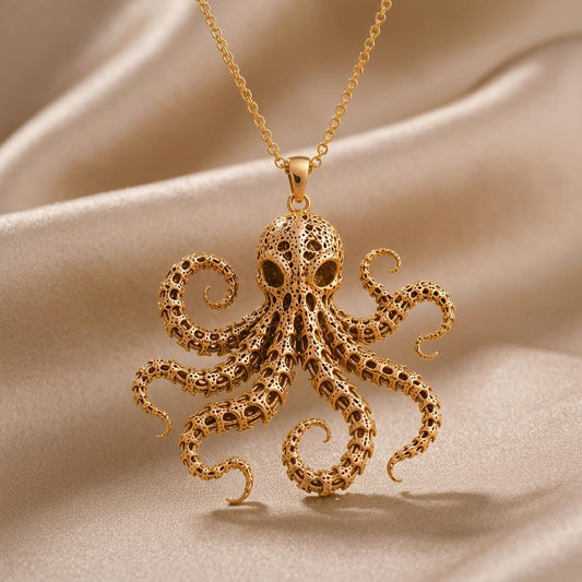 Fossil Octopus Spine jewelry design featured in the Rimossa meaning guide