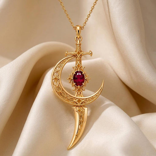 Moonblade Gem jewelry design featured in the Rimossa meaning guide