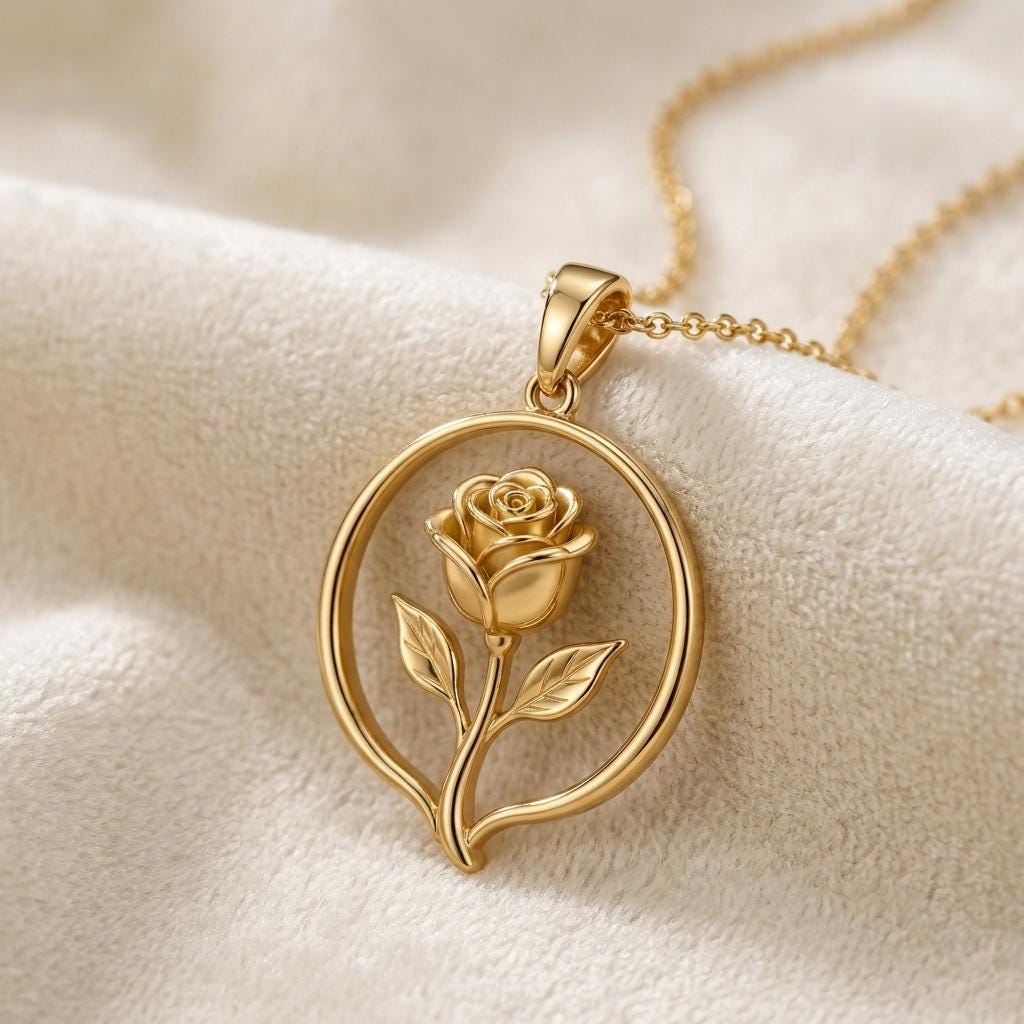 The Rose Flower Symbol jewelry design featured in the Rimossa meaning guide