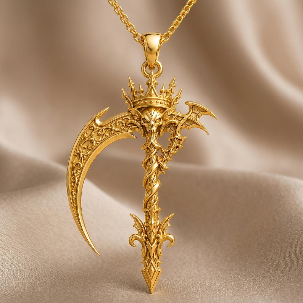 Royal Scythe jewelry design featured in the Rimossa meaning guide