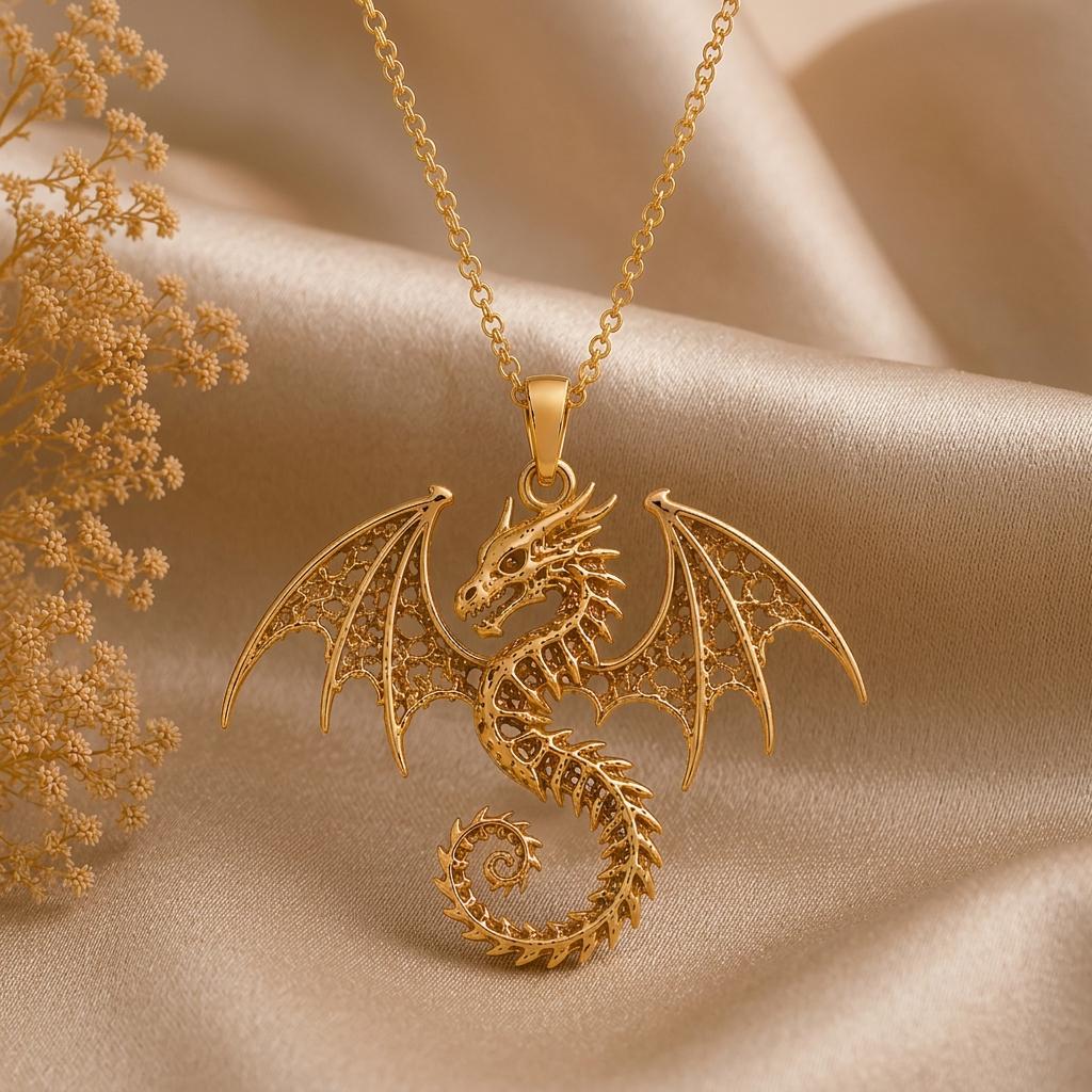 Ancient Dragon Fossil jewelry design featured in the Rimossa meaning guide
