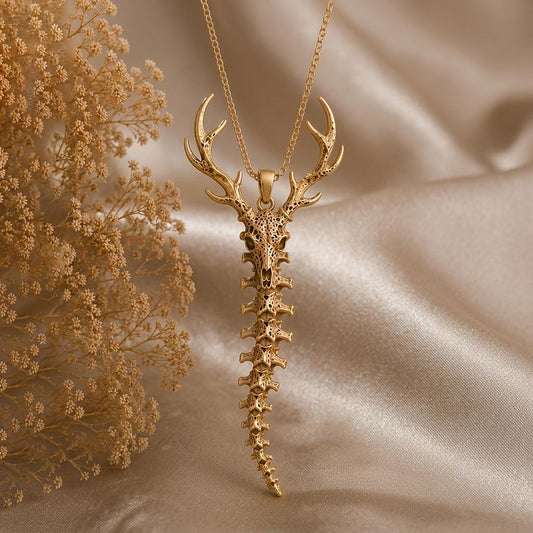 Sacred Deer Spine jewelry design featured in the Rimossa meaning guide