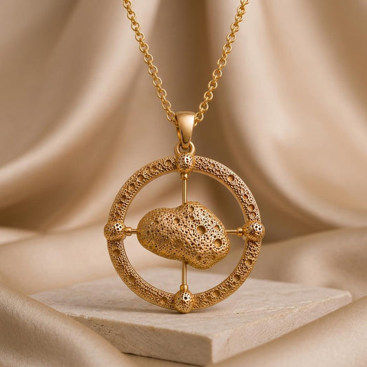 Itokawa Asteroid jewelry design featured in the Rimossa meaning guide