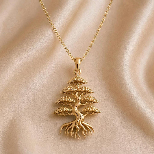 Cedar Crown Bonsai jewelry design featured in the Rimossa meaning guide