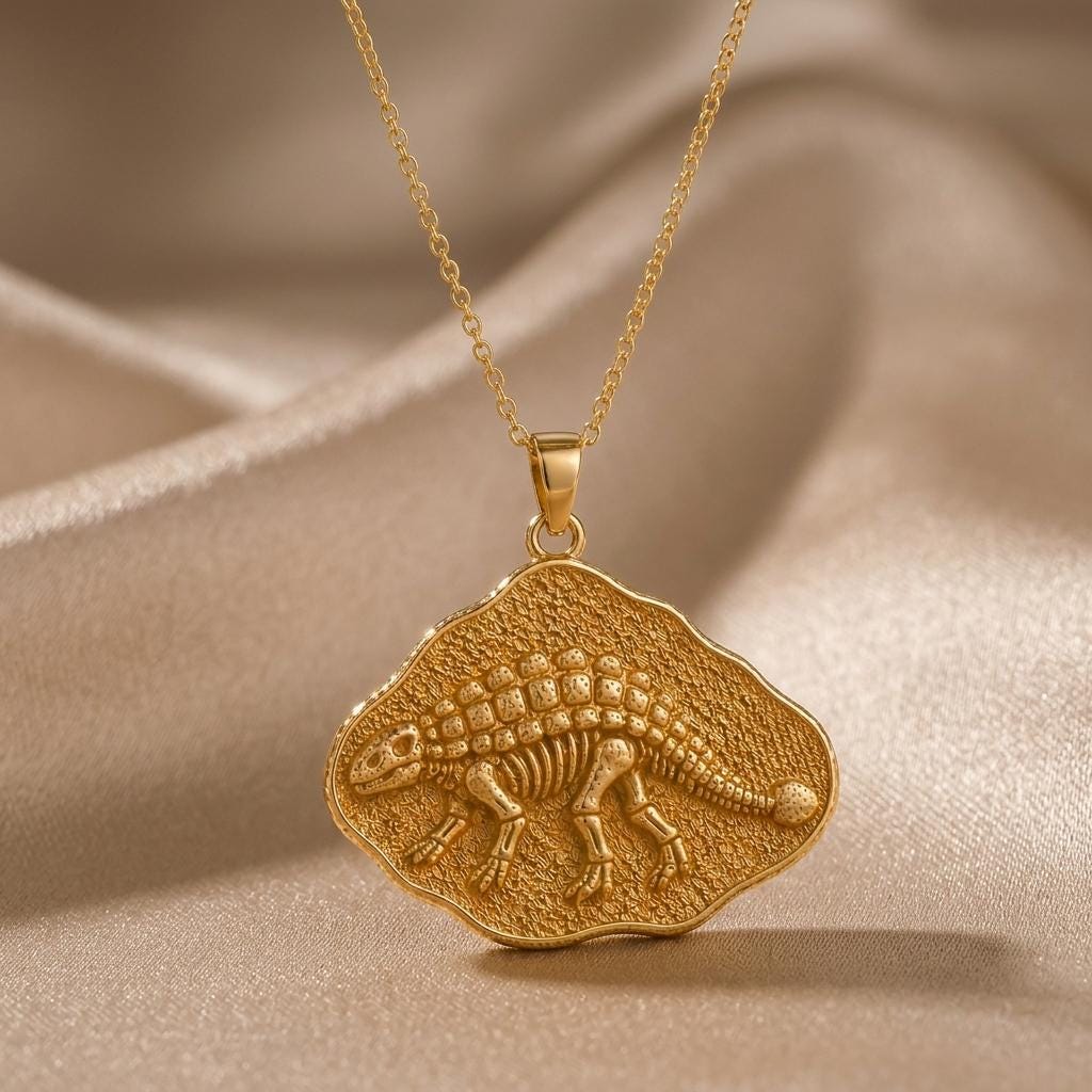 Ankylosaurus Fossil jewelry design featured in the Rimossa meaning guide