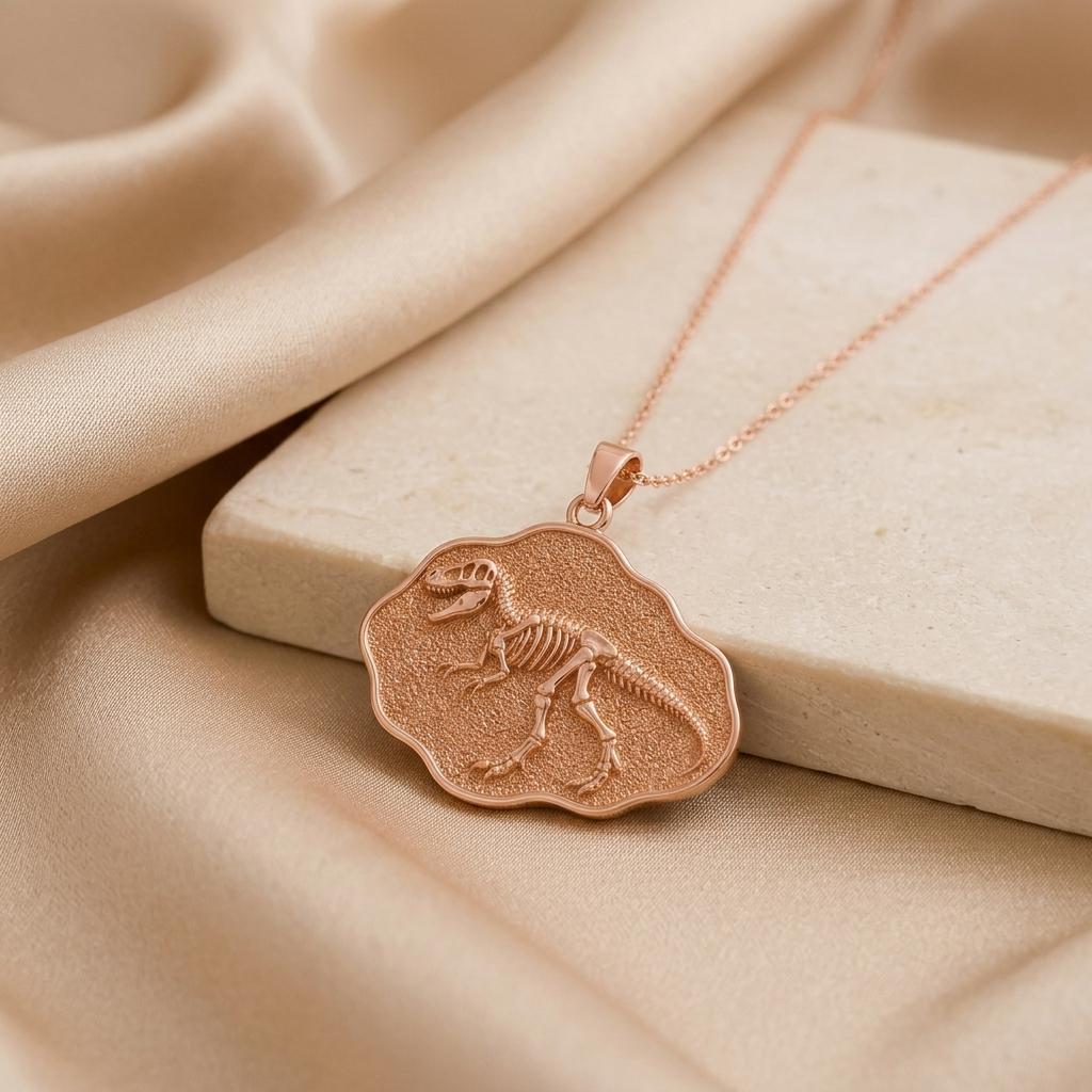 Allosaurus Fossil jewelry design featured in the Rimossa meaning guide
