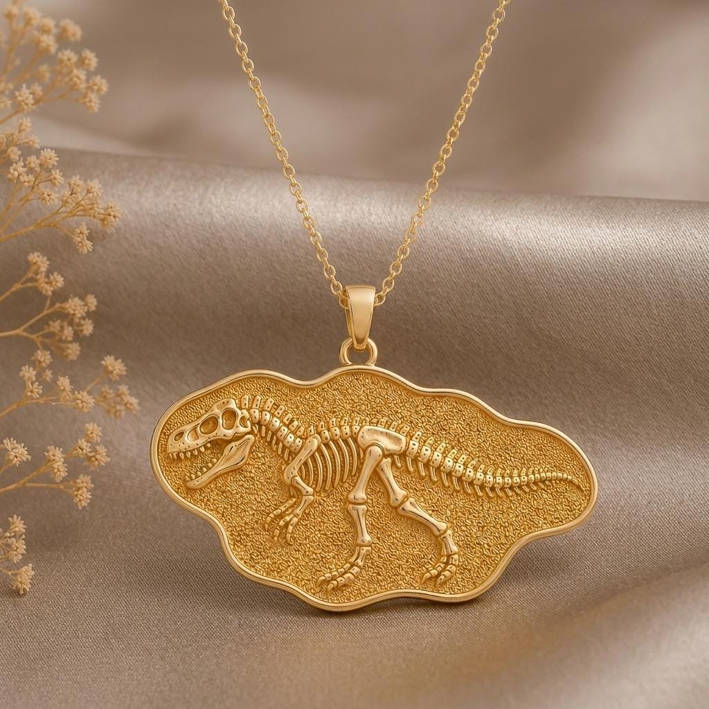 Giganotosaurus Fossil jewelry design featured in the Rimossa meaning guide