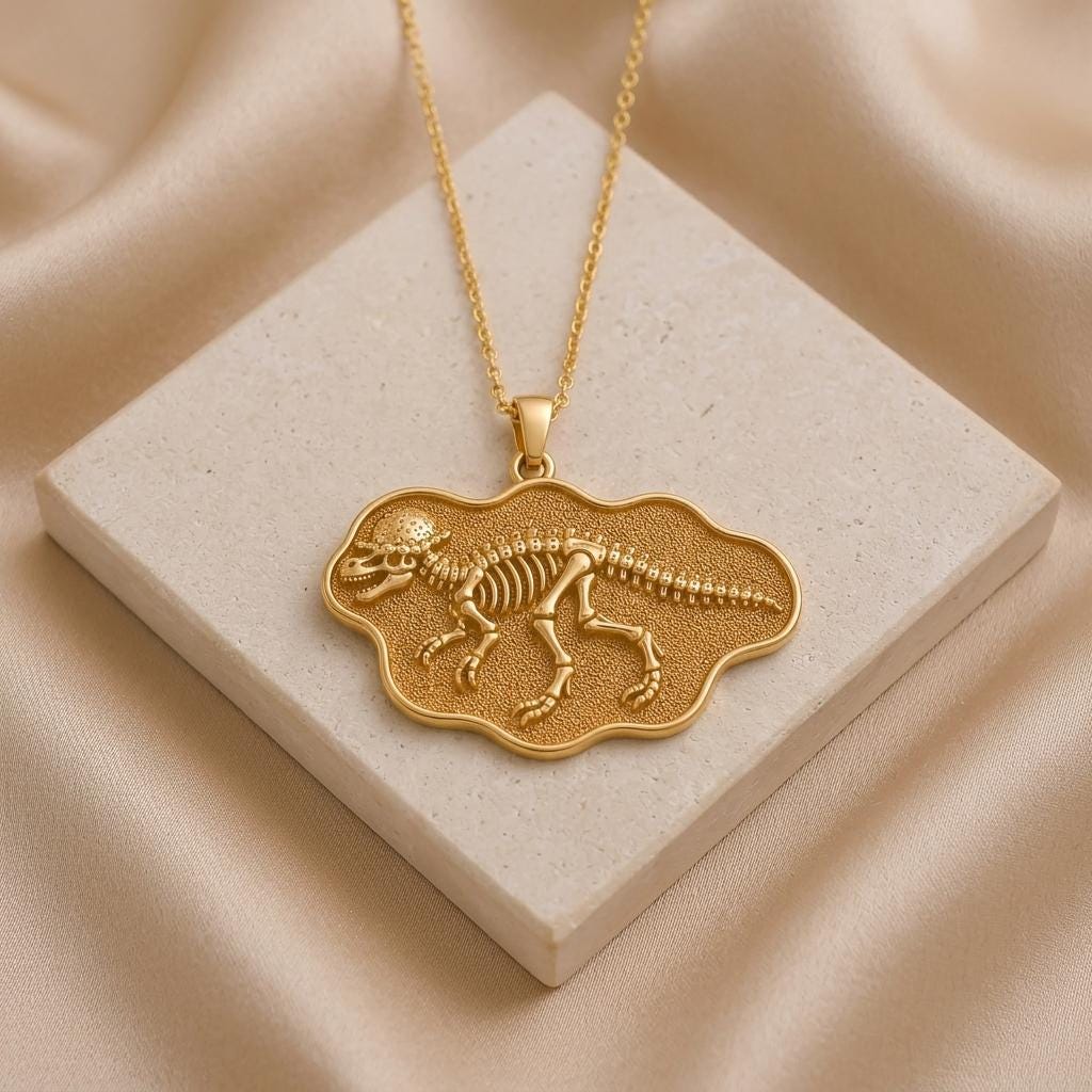 Pachycephalosaurus Fossil jewelry design featured in the Rimossa meaning guide