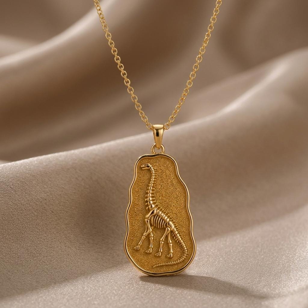 Argentinosaurus Fossil jewelry design featured in the Rimossa meaning guide