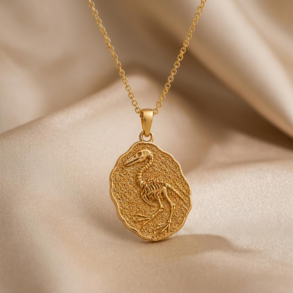 Hesperornis Fossil jewelry design featured in the Rimossa meaning guide