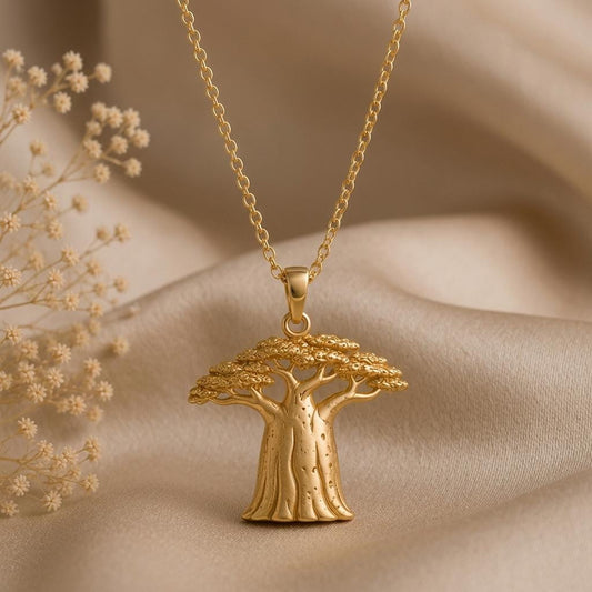 Baobab Spirit jewelry design featured in the Rimossa meaning guide