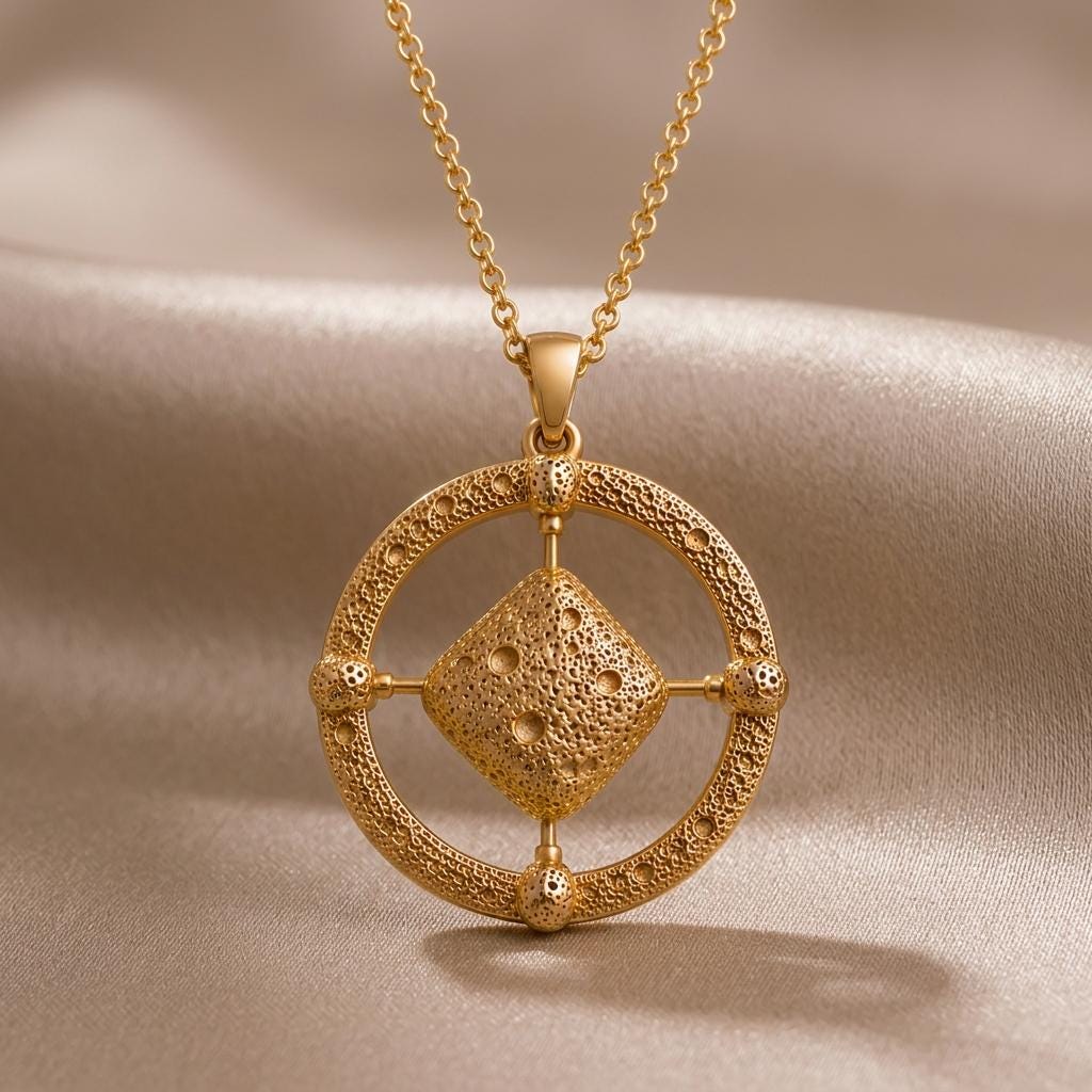Ryugu Asteroid jewelry design featured in the Rimossa meaning guide