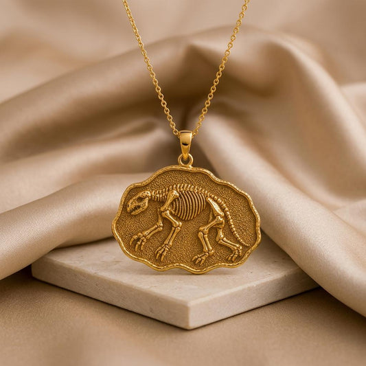 Megatherium Fossil jewelry design featured in the Rimossa meaning guide
