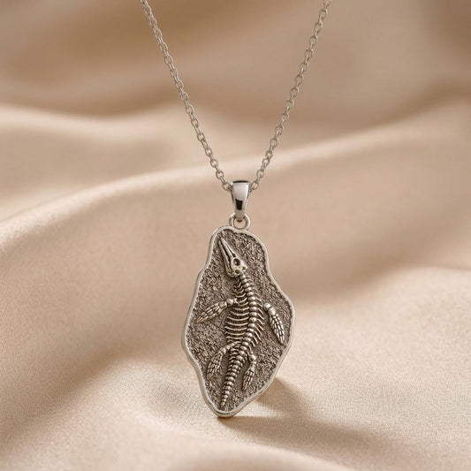 Nothosaurus Fossil jewelry design featured in the Rimossa meaning guide