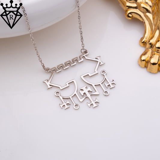 Belial Sigil Kolye – 925 Ayar Gümüş Okült Sembolü Gotik Tılsım Takı