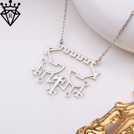 Belial Sigil Kolye – 925 Ayar Gümüş Okült Sembolü Gotik Tılsım Takı