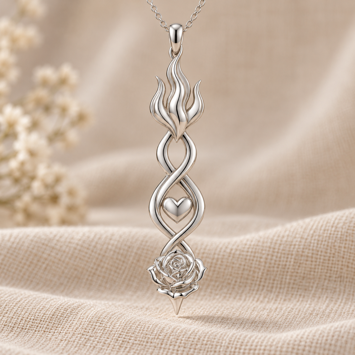 Flame of Eternal Love Necklace