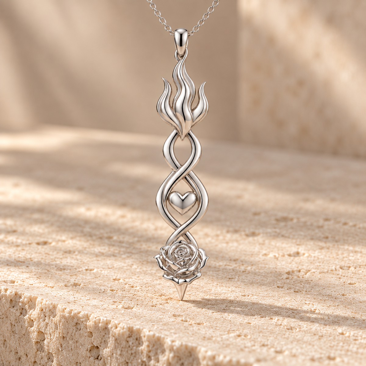 Flame of Eternal Love Necklace
