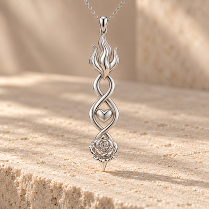 Flame of Eternal Love Necklace