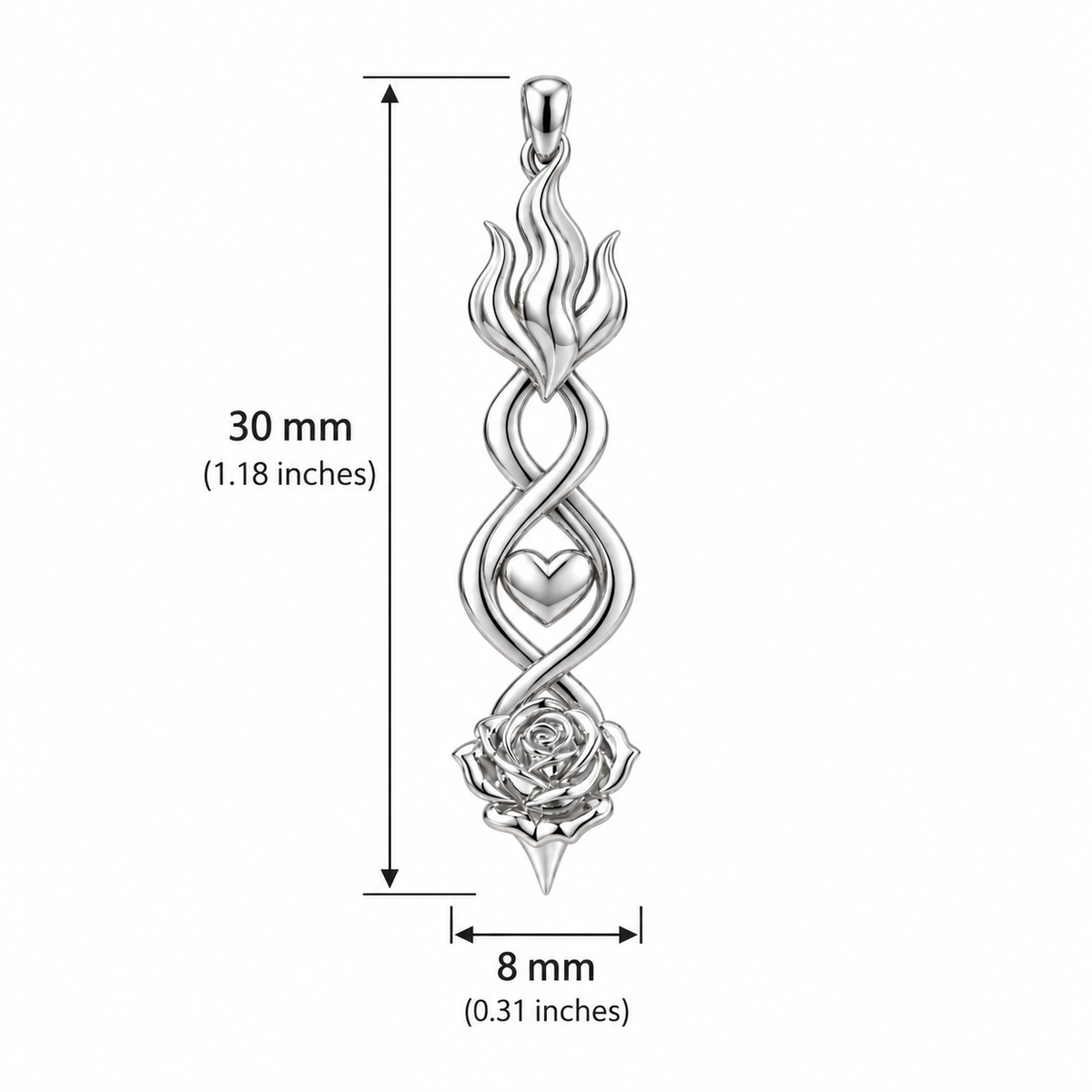 Flame of Eternal Love Necklace