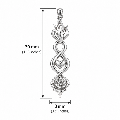 Flame of Eternal Love Necklace