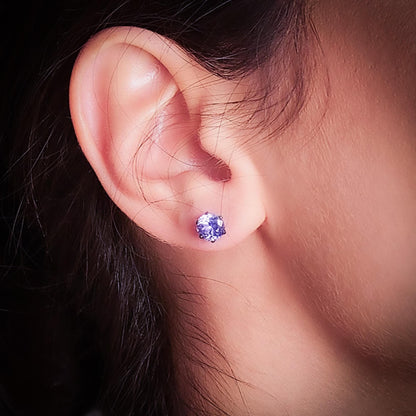 Stud Earrings, Burgundy Malachite Rose Quartz Moss Agate, Aquamarine Moissanite Montana Sapphire, Lapis Lazuli Minimalist Jewelry Gift
