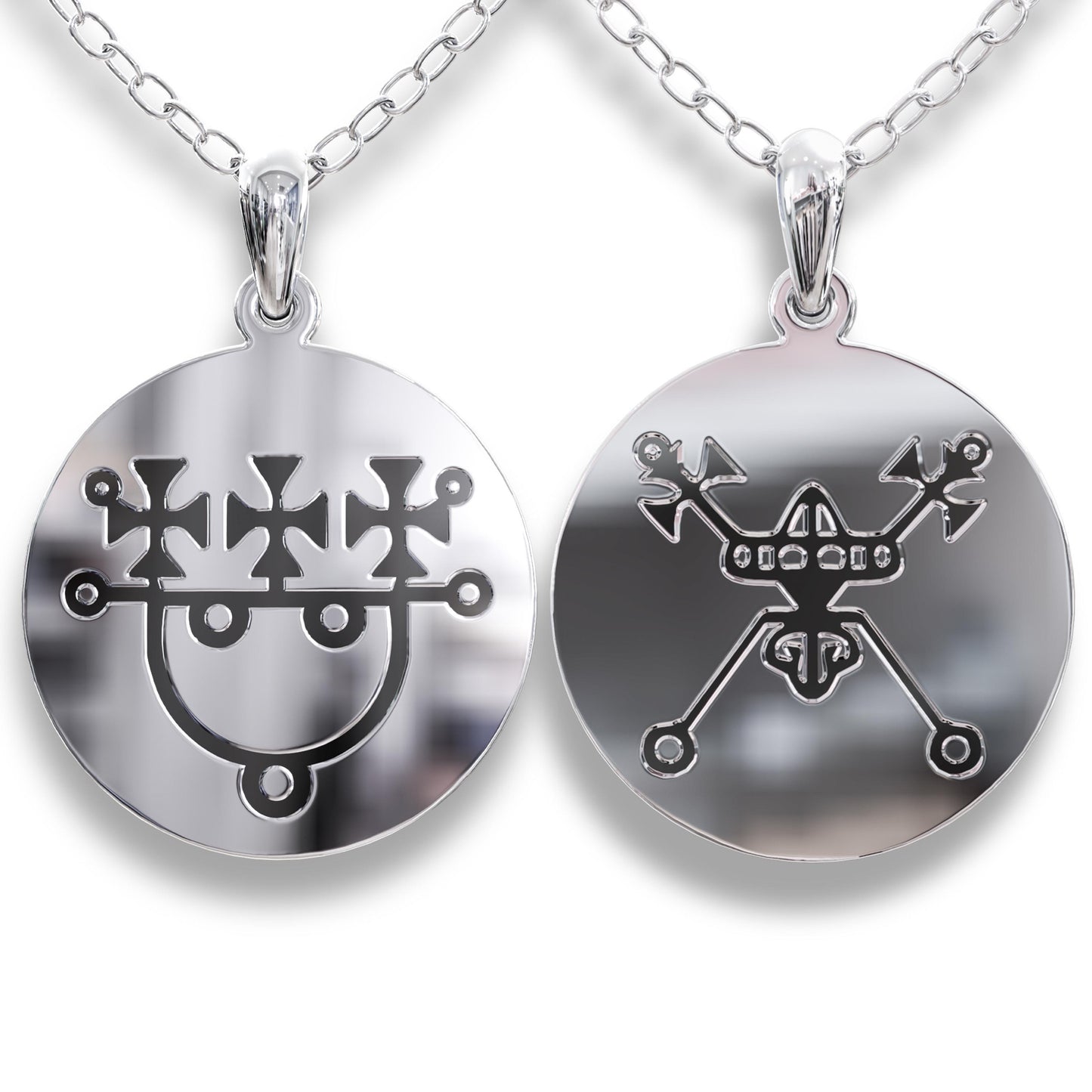 Sitri Sigil Necklace, Gothic Wiccan Pendant, Occult Demon Jewelry, Witchcraft Charm, Silver or Gold Plated Witch Necklace for Her-handmade