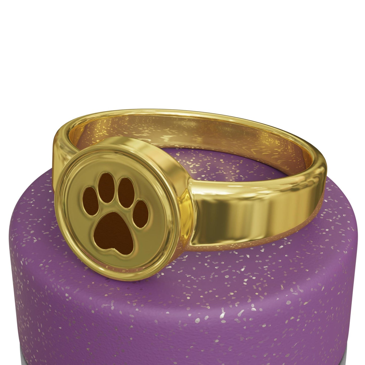 Paw Print Ring, Fingerprint Jewelry, Silver Pet Memorial Gift, Personalized Pet Lover Ring, Dog Remembrance Gift,Cat Lover Gift,Gift for Mom