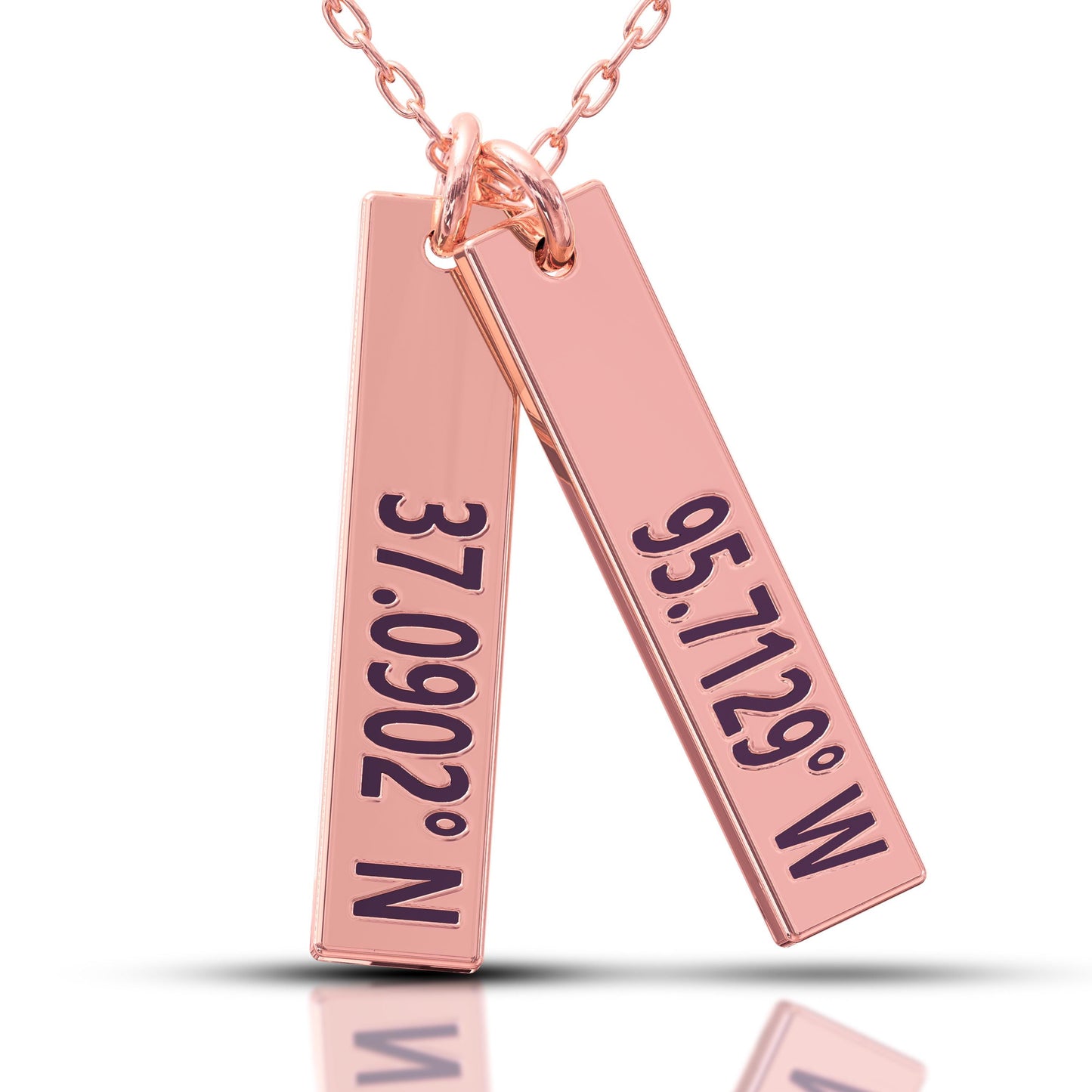 Gold Bar Necklace, Custom Engraved Nameplate Jewelry, Coordinate Minimalist Monogram Pendant, Dainty Layered Family Kids Necklace Gift