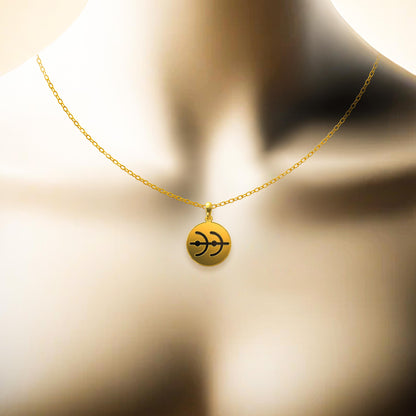 Moon Necklace - Custom Engraved Locket Necklace, Silver or Gold Name Necklace, Charm Pendant, Handmade Gift for Him, Personalized Jewelry