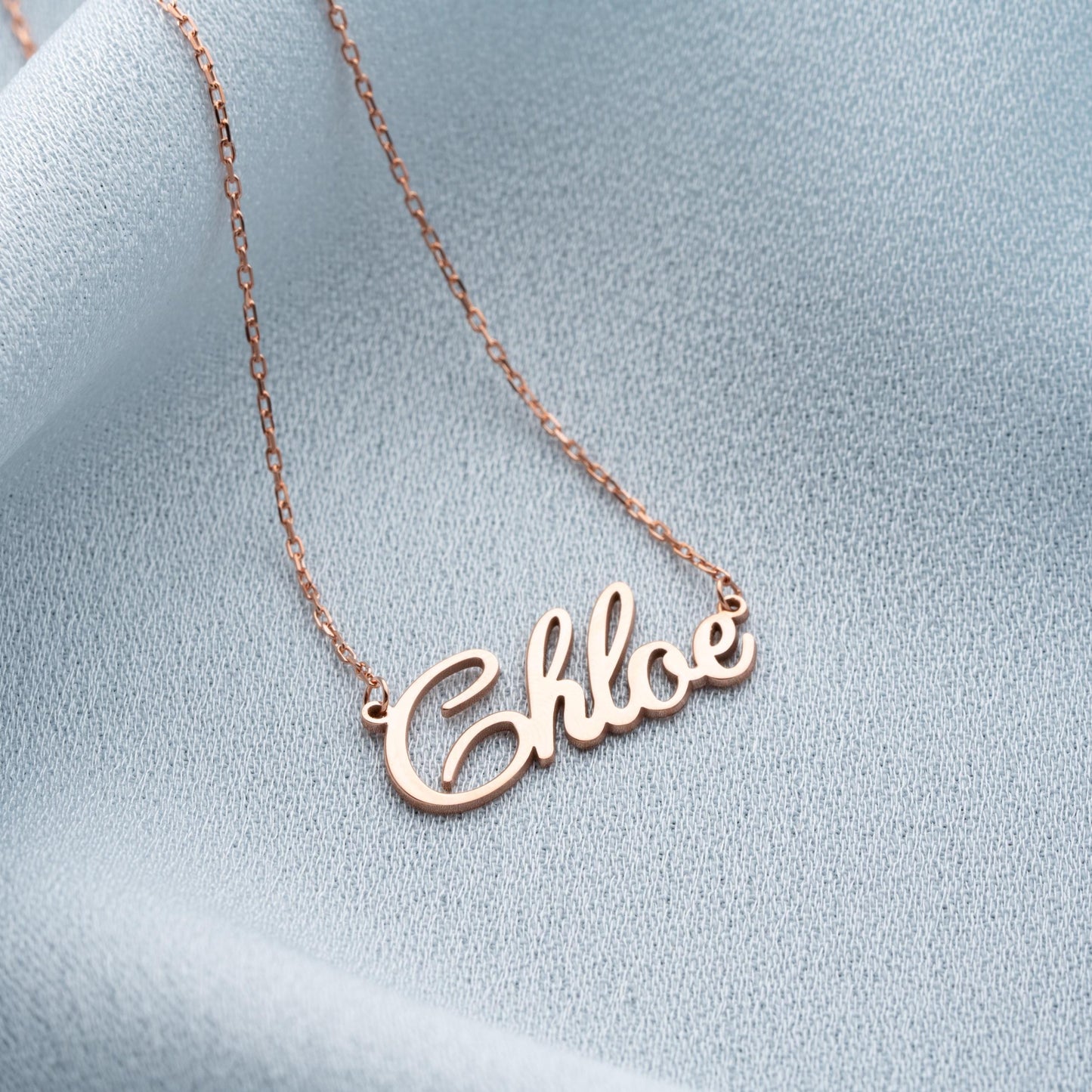 Personalized 925 Sterling Silver Name Necklace - Custom Gift for Women in Gold or Silver, Unique Jewelry for Special Occasions