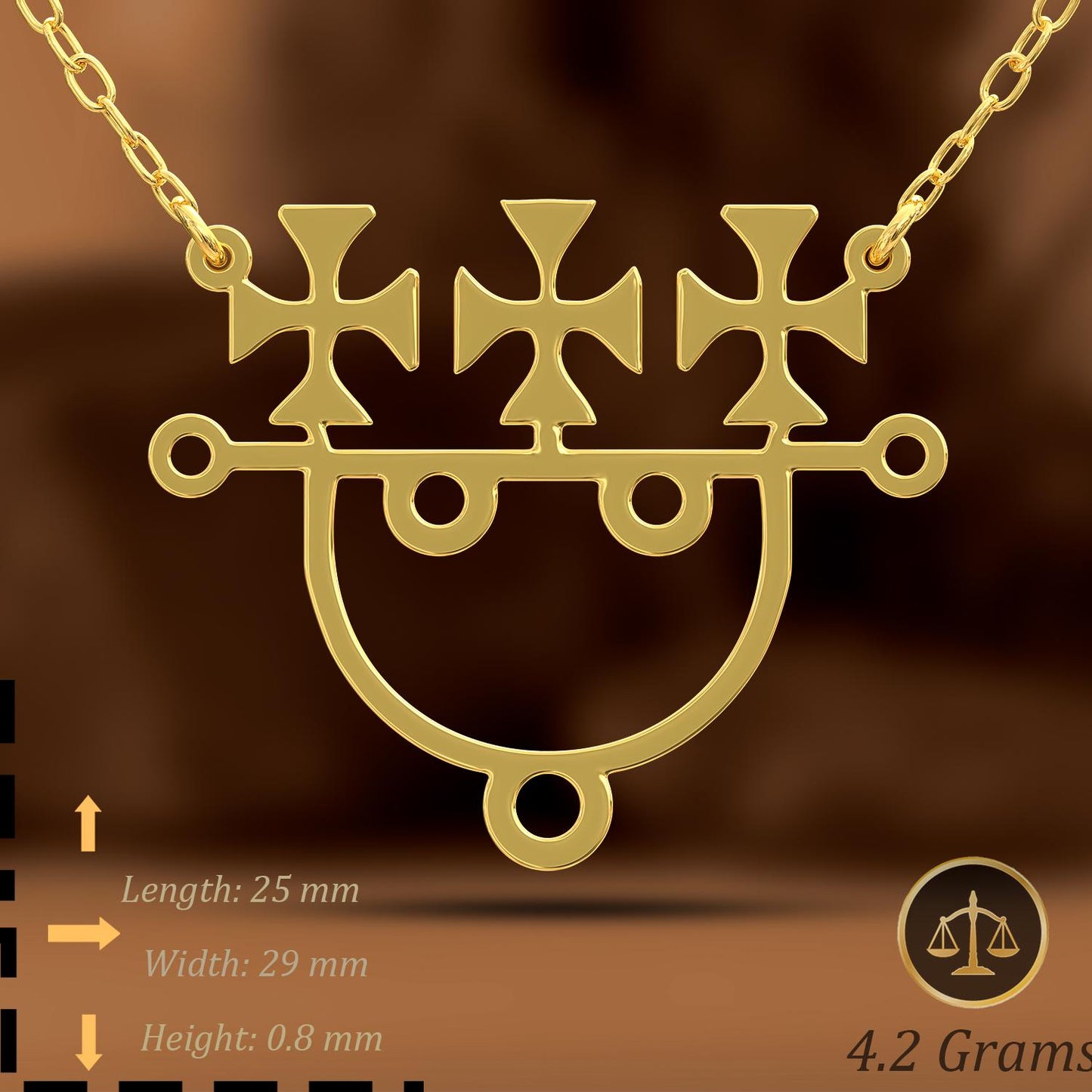 Sitri Sigil Necklace,Occult Pendant,Gothic Witchcraft Jewelry,Wiccan Demon Charm,Silver & Gold Witch Necklace,Gift for Her-handmade pendant