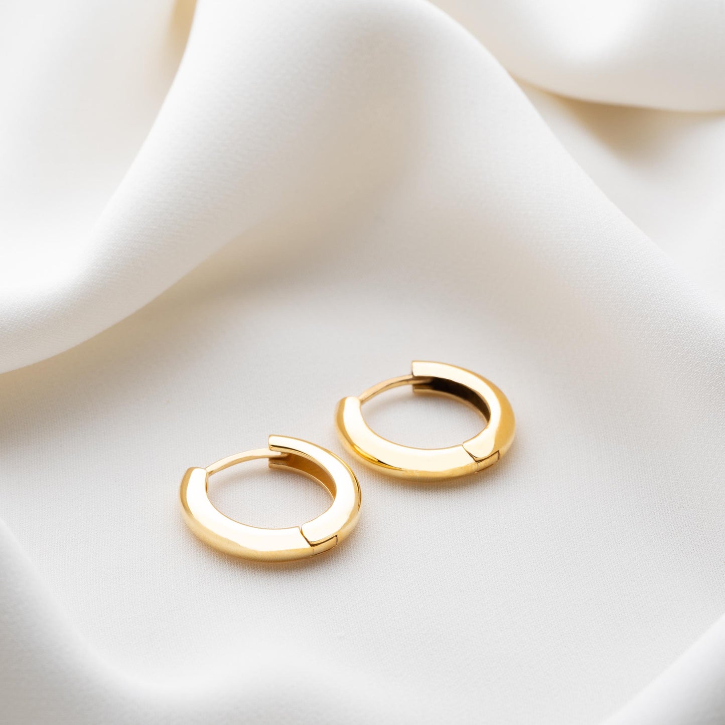 Hoop Earrings, Gold Silver Huggie Hoops, Small Thin Double Pearl Beaded Hoops,Heart Custom Large Hoop Earrings,Trendy Jewelry Gift for Women