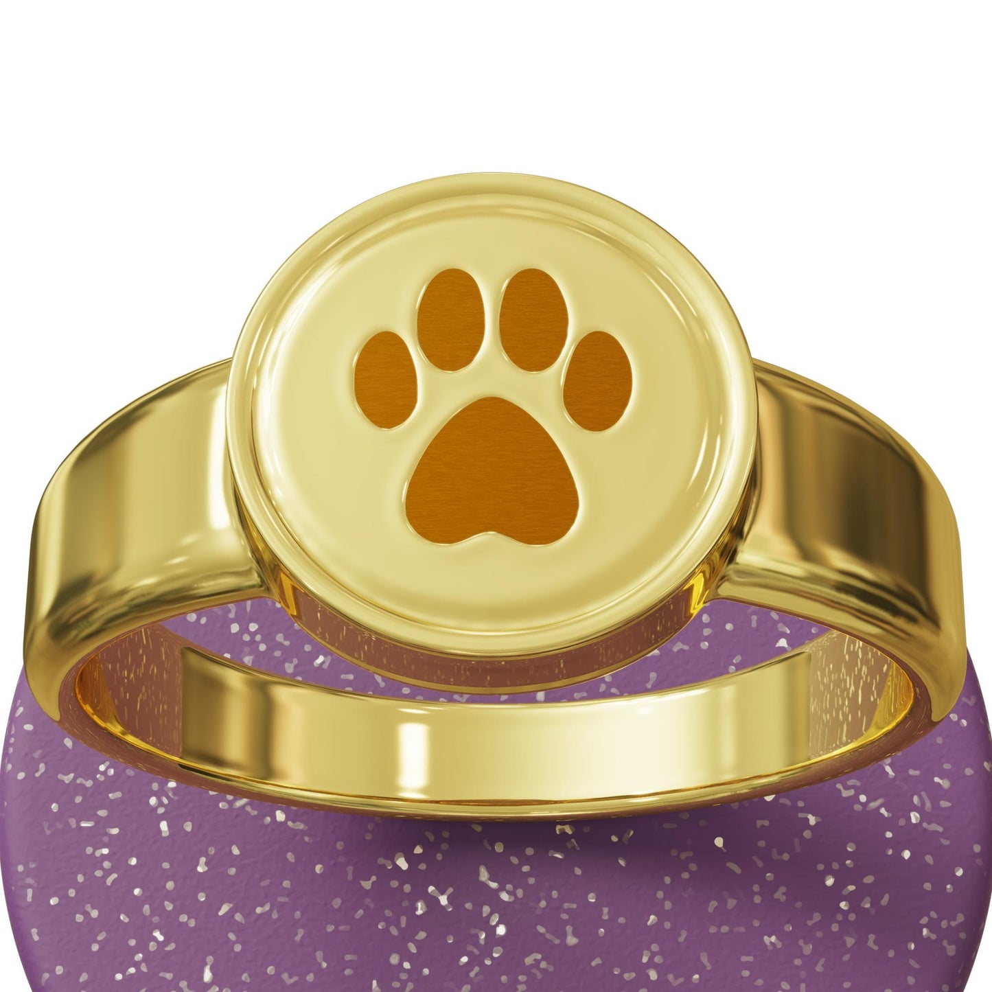 Paw Print Ring, Fingerprint Jewelry, Silver Pet Memorial Gift, Personalized Pet Lover Ring, Dog Remembrance Gift,Cat Lover Gift,Gift for Mom