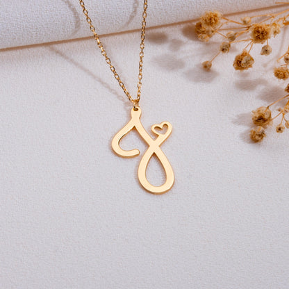 J Initial Necklace, Silver or Gold Letter J Pendant,Dainty Personalized Charm Necklace, Custom Gift for Her,Minimalist Jewelry,handmade gift