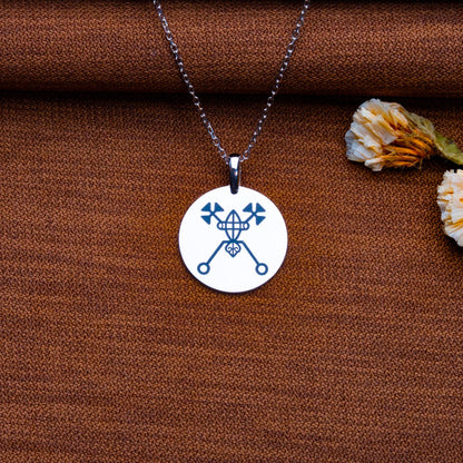 Bael Sigil Necklace, Goetia Demon Pendant, Occult Jewelry, Beelzebub Sigil, King Solomon Seal, Men's Locket Necklace, Gift for Her-handmade
