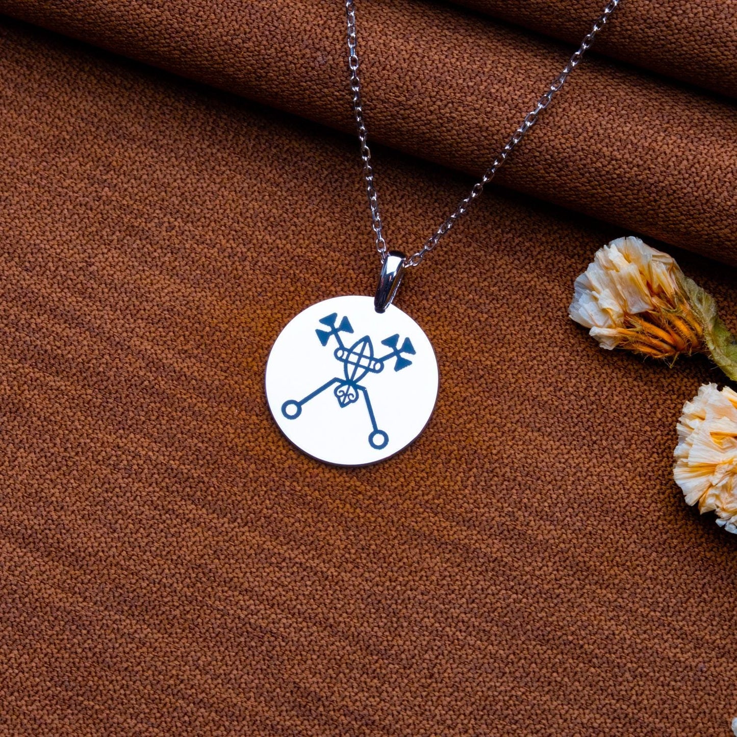 Bael Sigil Necklace, Goetia Demon Pendant, Occult Jewelry, Beelzebub Sigil, King Solomon Seal, Men's Locket Necklace, Gift for Her-handmade