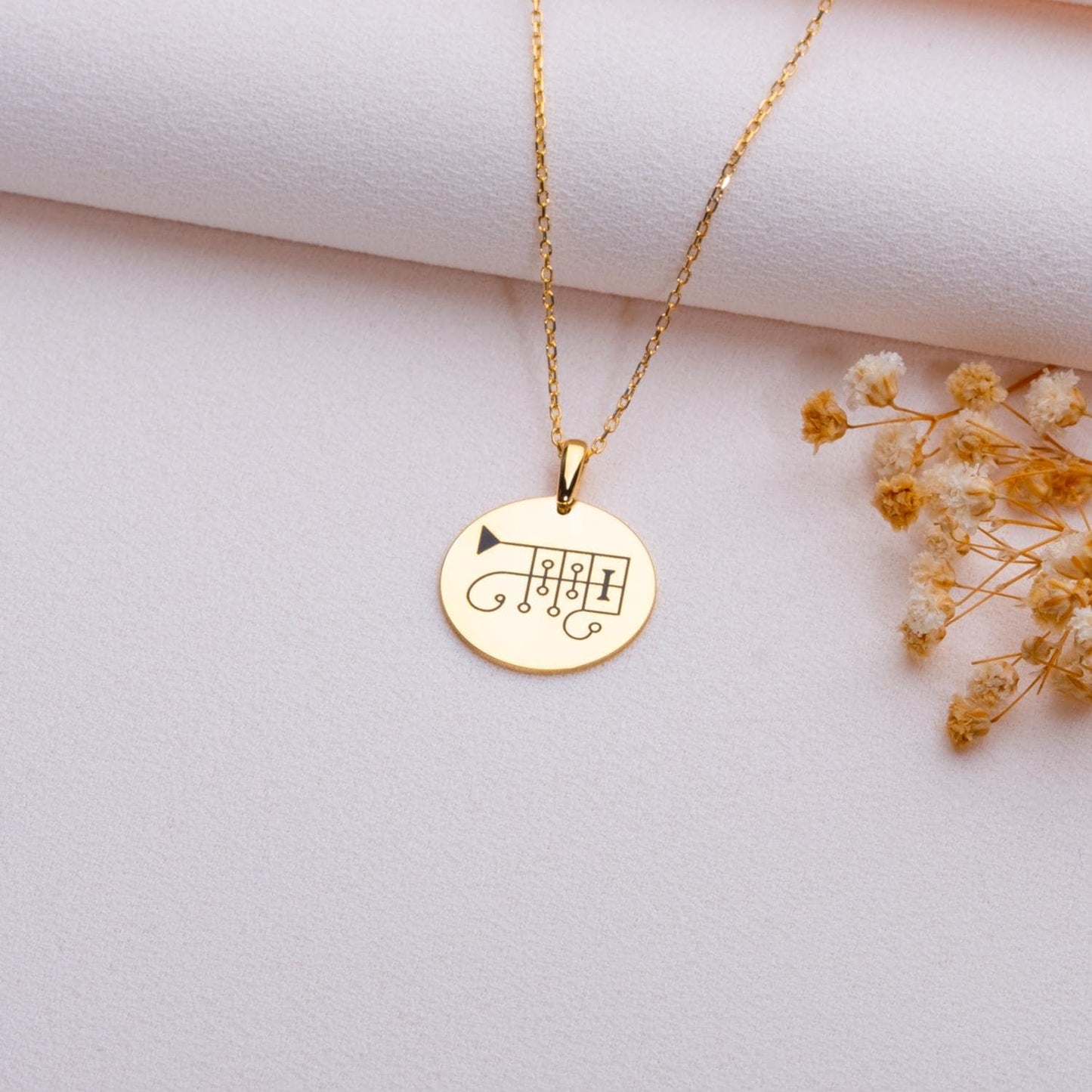 Ronove Sigil Pendant Necklace: 14K Gold Plated 925 Sterling Silver Talisman