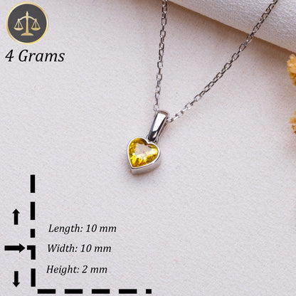 Heart Birthstone Necklace • Tiny Gold Heart Pendant with Charm • Personalized Birthstone Jewelry Gift • Dainty Heart Necklace • Gift for Her