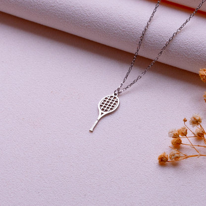 Tennis Pendant Necklace • Tennis Jewelry Gift for Her • Sports Charm for Teen Girls or Best Friend • Birthday Jewelry • I Love Tennis • Gift