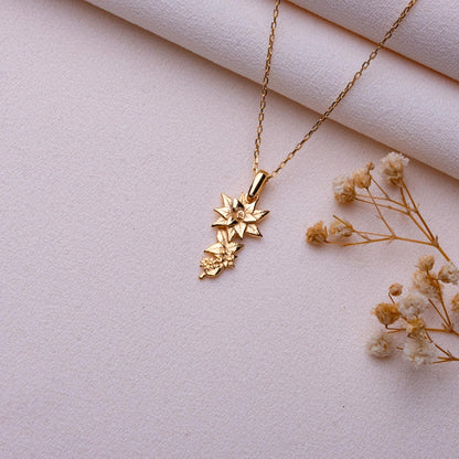 Lily Flower Necklace,Water Lily Pendant,Lily Flower Jewelry,Personalized Gift,Custom Anniversary Necklace,Birthday,Baby Gift,Grandma Jewelry