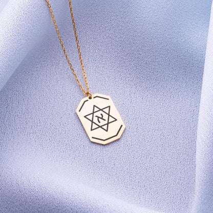 Star of David pendant, Silver Plate Pendant, Dainty Tiny Jewish Jewelry, Israeli Hebrew Necklace for Women, Religious Hanukkah Gift