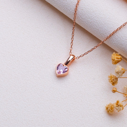 Birthstone Pendant Necklace • Custom Crystal Charm in Gold or Silver,Dainty Gemstone Necklace•Memorial or Personalized Gift,Handmade Jewelry