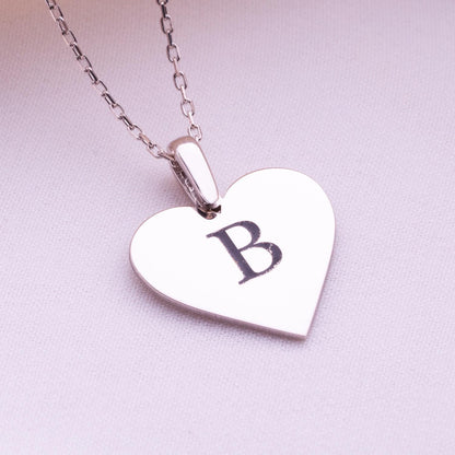 Heart Necklace-Gold Letter Name Necklace,Tiny Letter Pendant,Personalized Jewelry,Jewelry Gift for Her,Birthday,Mother's Day,Gift for Him.