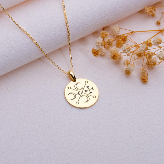 Custom Murmur Sigil Pendant – Lucifer Lilith Protection Sigil, Witchy Goth Jewelry, Halloween Supernatural Gift, Handmade Pendants