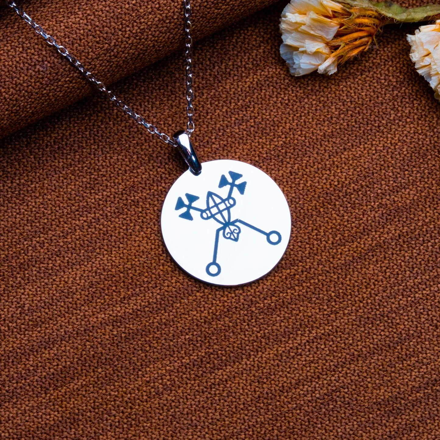 Bael Sigil Necklace, Goetia Demon Pendant, Occult Jewelry, Beelzebub Sigil, King Solomon Seal, Men's Locket Necklace, Gift for Her-handmade